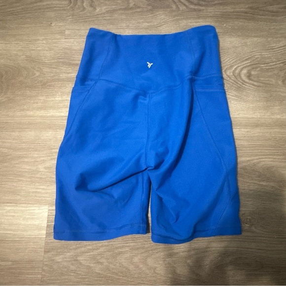 Women's Old Navy Vibrant Blue Workout Biker Short Set - Picture 8 of 12